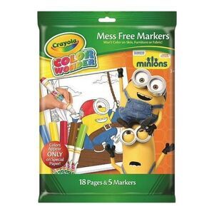 Crayola Mess Free Color Wonder Illumination Minions Markers & Coloring Pages